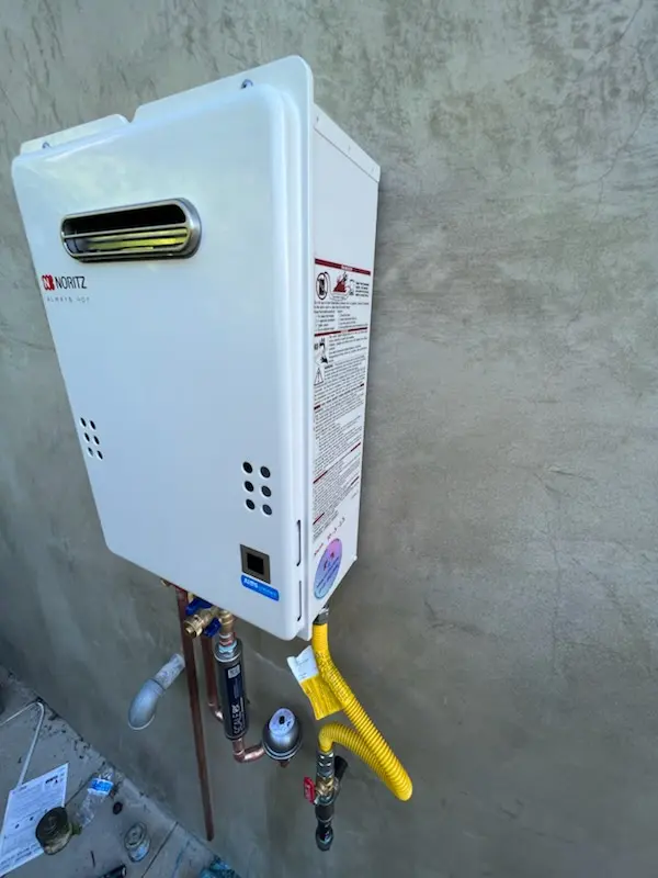 Tankless water heater installation for Ponderosa Village homes